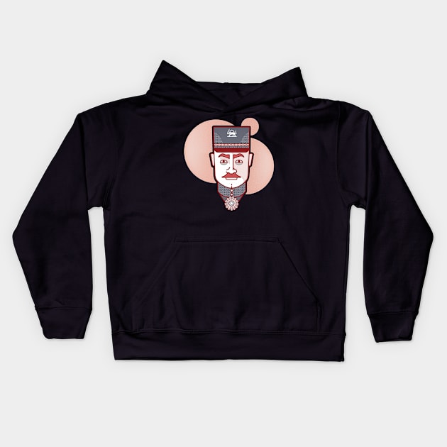 Historical Character Kids Hoodie by ashkan